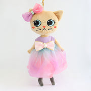 グラデーションチュールのリボンドレス