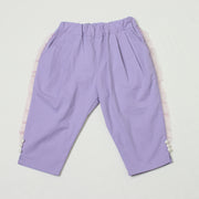 パール釦 6分丈パンツ