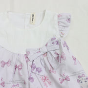 リボンねこオリジナルプリントベビースーツ