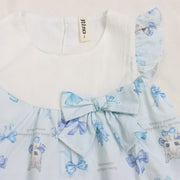 リボンねこオリジナルプリントベビースーツ