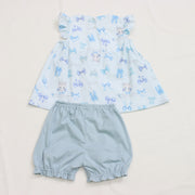 リボンねこオリジナルプリントベビースーツ