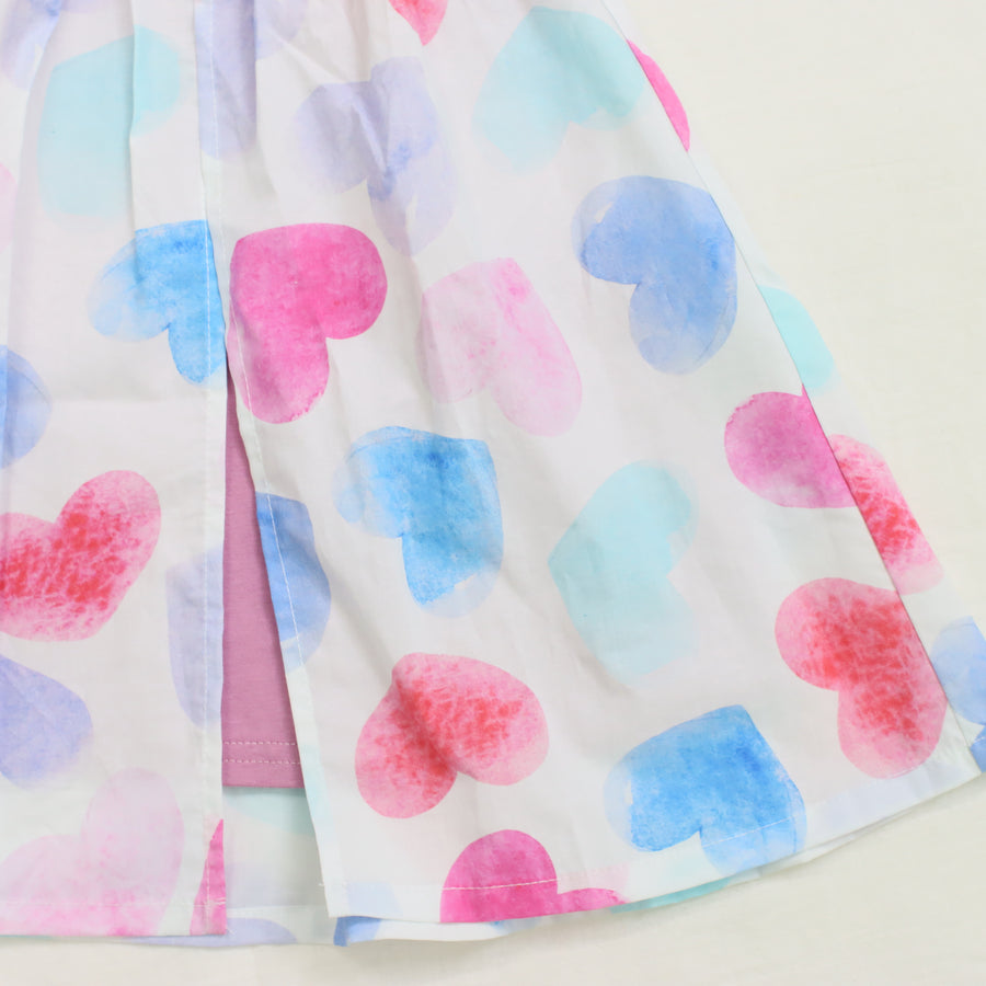 (Heart and flower pattern) dress