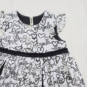 Heart logo print dress