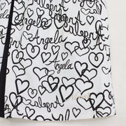 Heart logo print dress