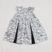 Heart logo print dress