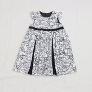 Heart logo print dress