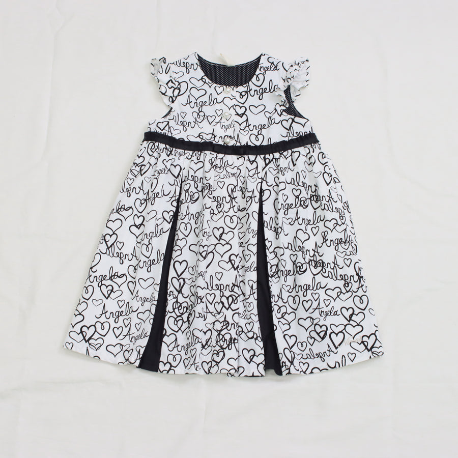 Heart logo print dress