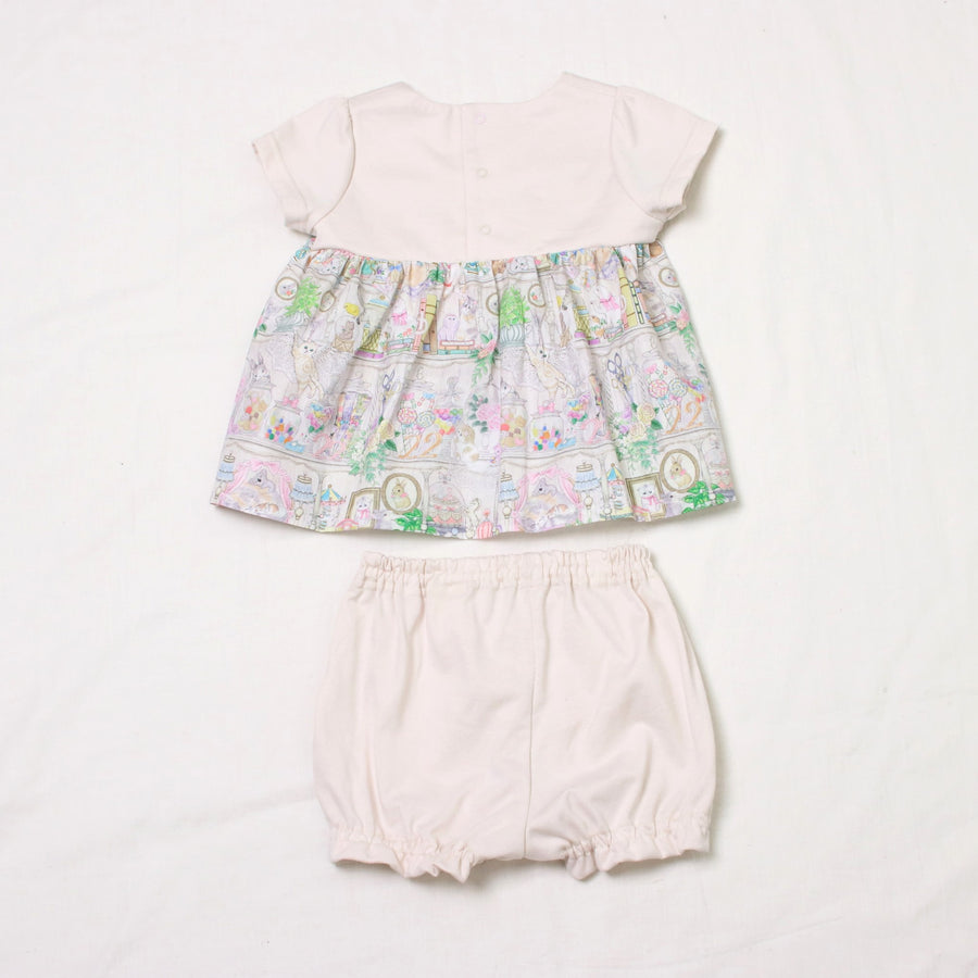 SWEETプリントベビースーツ