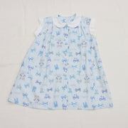 リボンねこオリジナルプリント前明きワンピース
