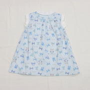リボンねこオリジナルプリント前明きワンピース
