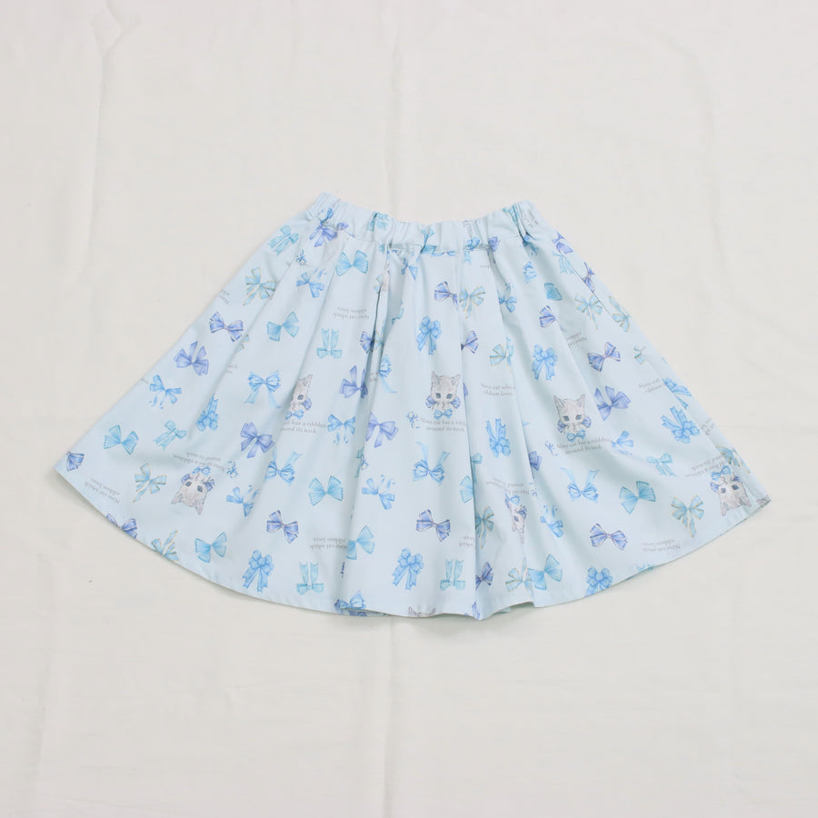リボンねこオリジナルプリントスカート
