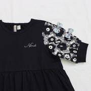 Sleeve flower print dress