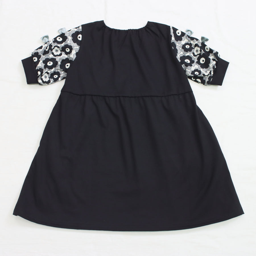 Sleeve flower print dress