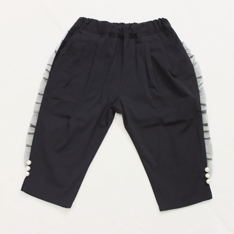 パール釦 6分丈パンツ