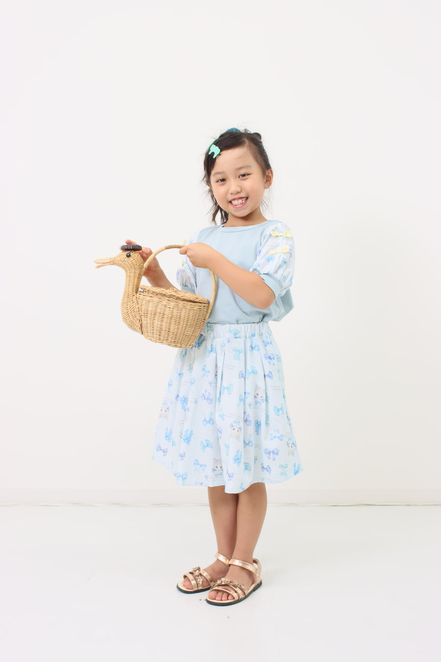 リボンねこオリジナプリントTシャツ