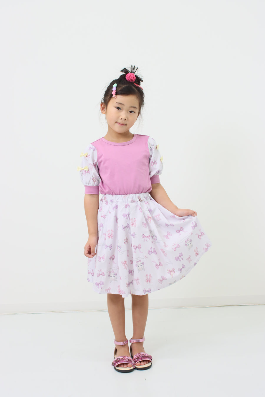 リボンねこオリジナプリントTシャツ