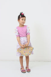 リボンねこオリジナルプリントスカート