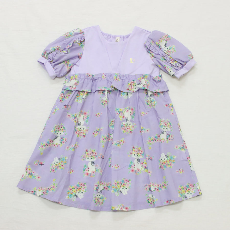 オリジナルはなねこプリントワンピース