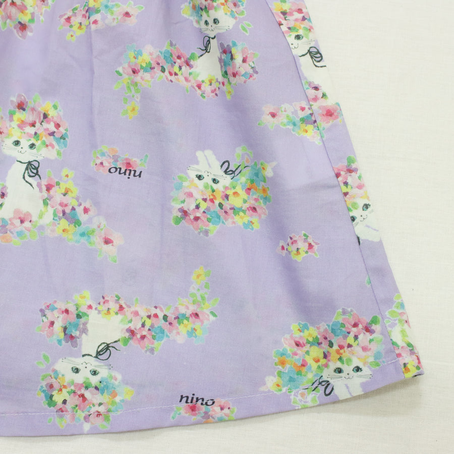 オリジナルはなねこプリントワンピース