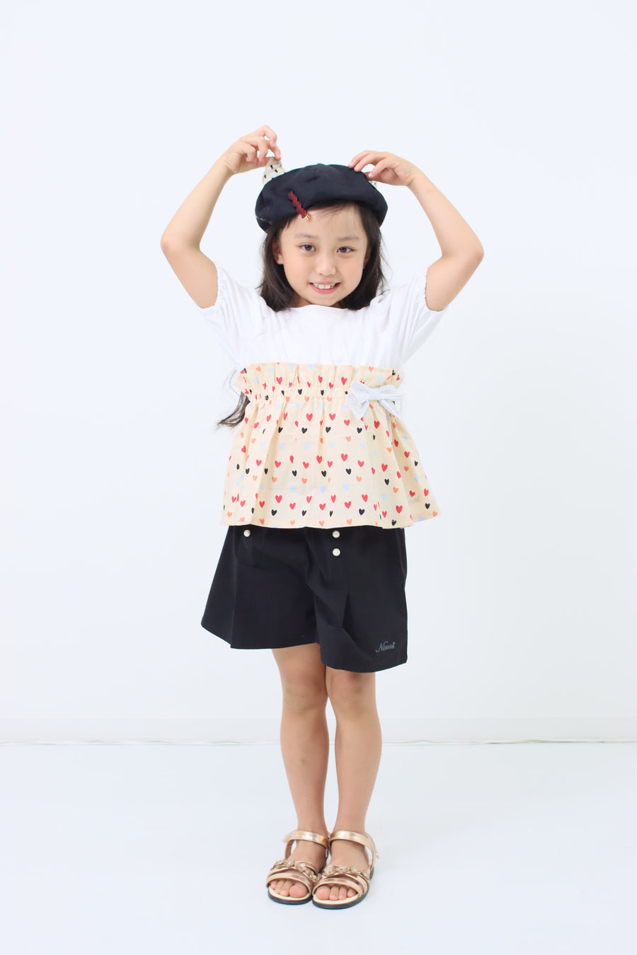 パール釦 ショートパンツ