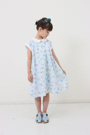 リボンねこオリジナルプリント前明きワンピース