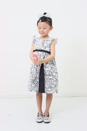 Heart logo print dress