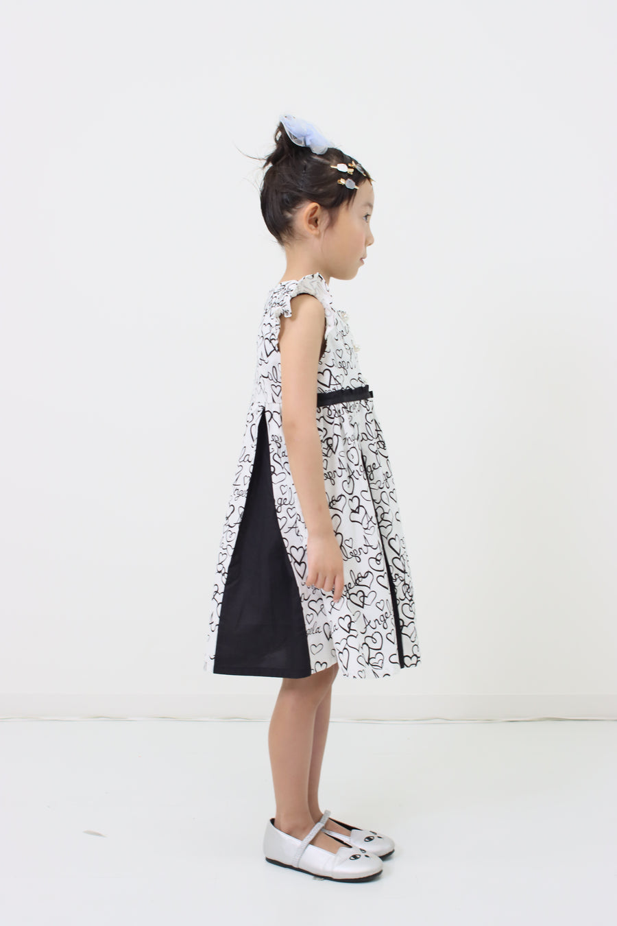 Heart logo print dress