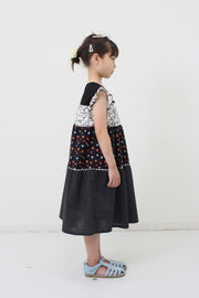 Tiered heart print dress