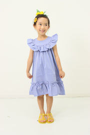 York frill cat embroidery dress