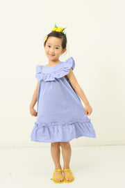 York frill cat embroidery dress