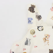 ねこプリント ジャンパースカート