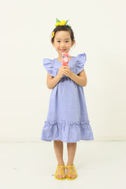 York frill cat embroidery dress