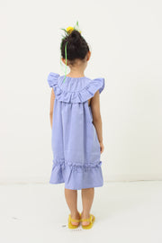 York frill cat embroidery dress
