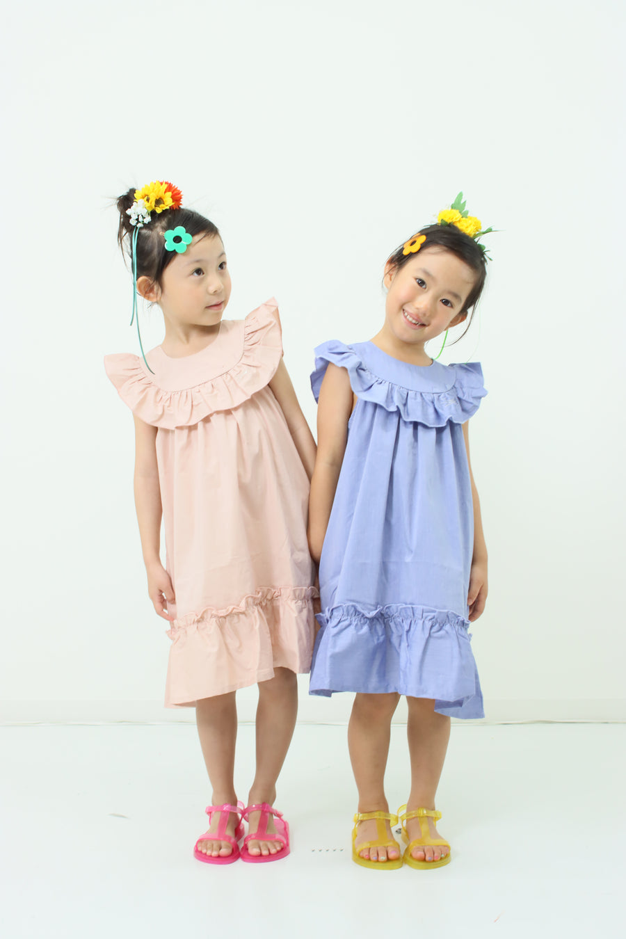 York frill cat embroidery dress