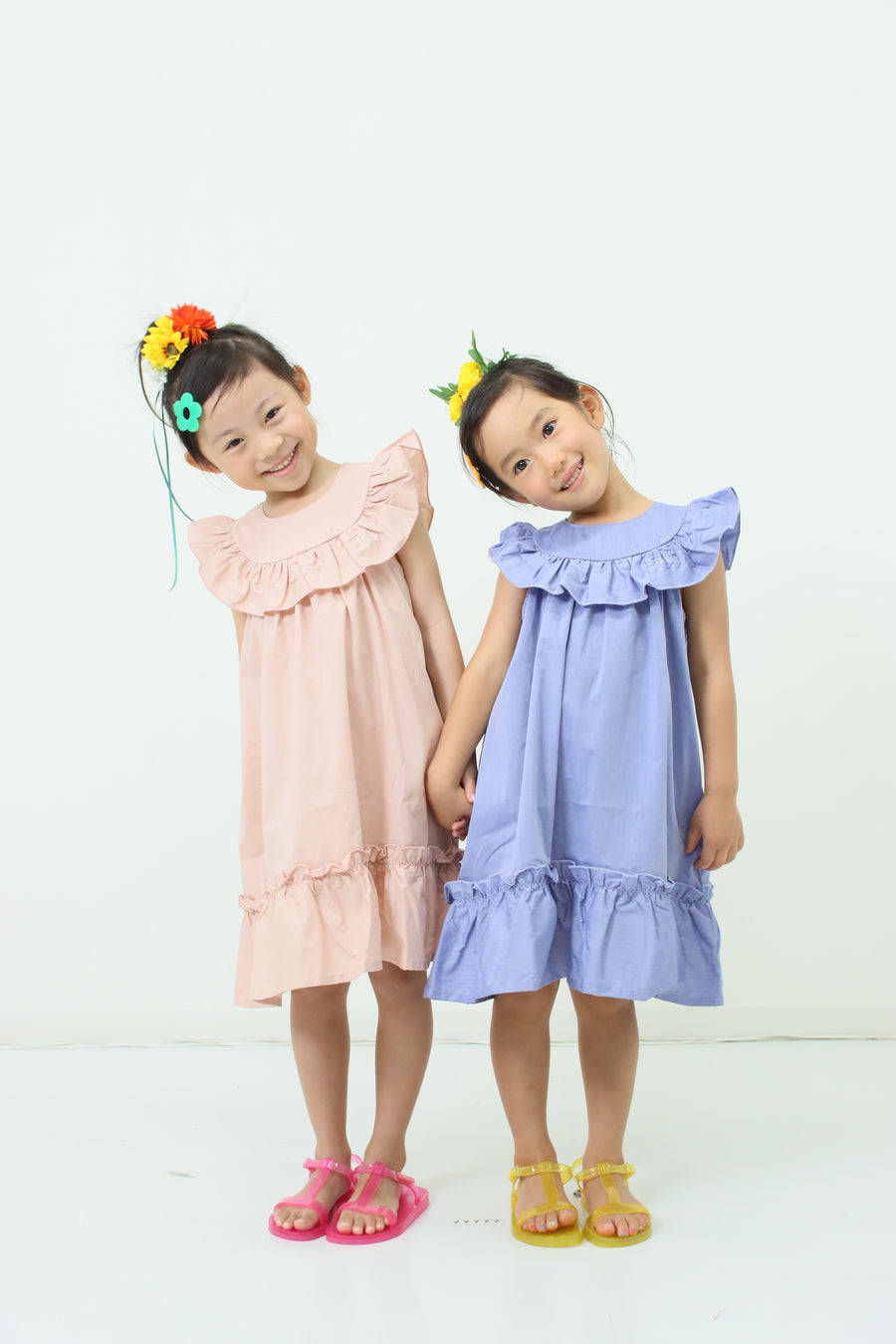 York frill cat embroidery dress