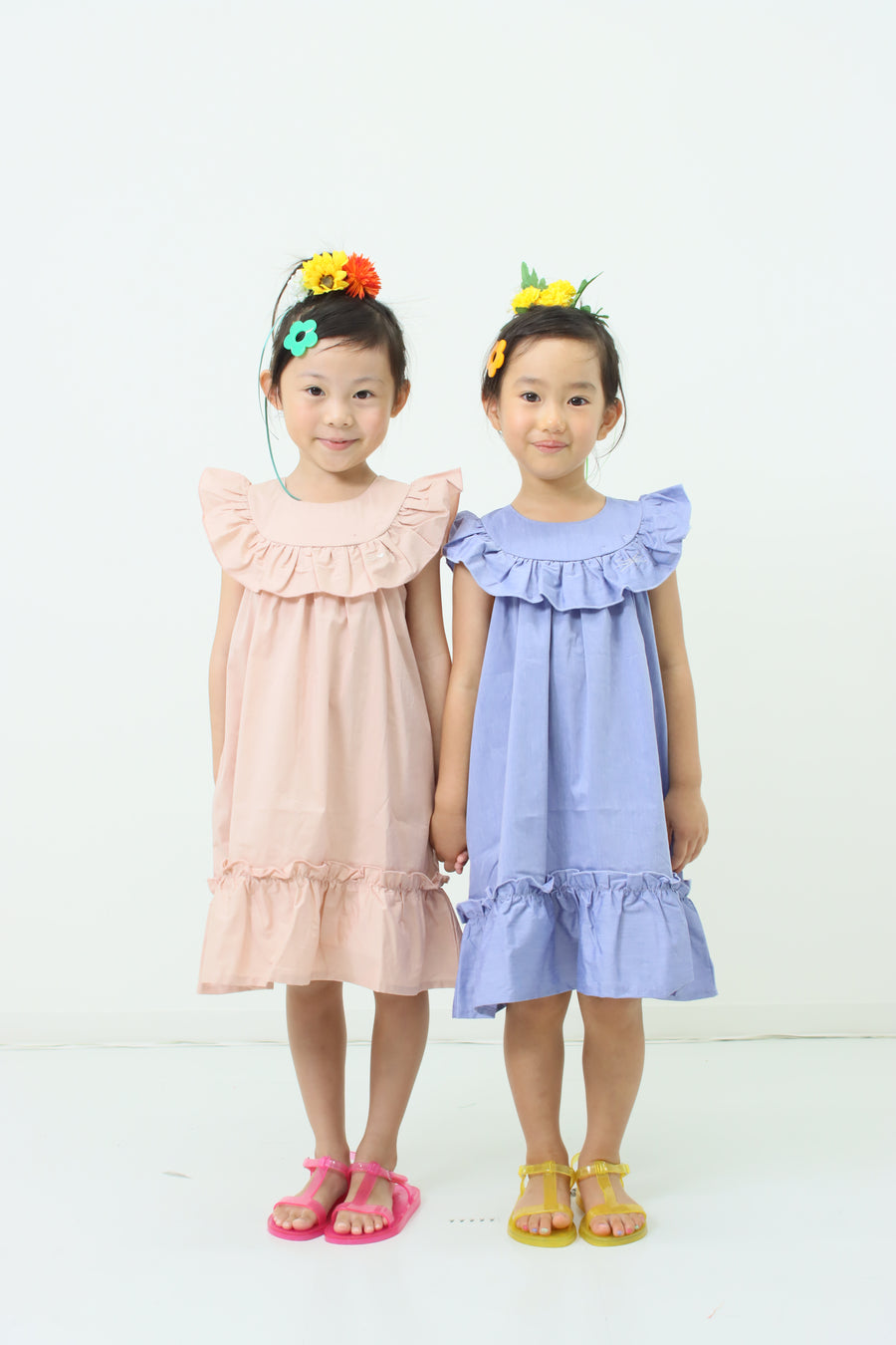 York frill cat embroidery dress