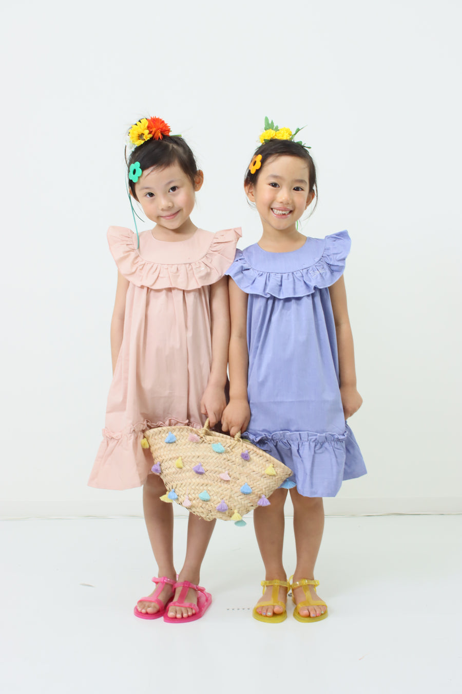 York frill cat embroidery dress
