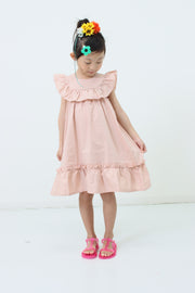 York frill cat embroidery dress