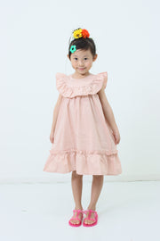 York frill cat embroidery dress