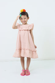 York frill cat embroidery dress