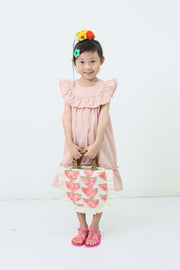 York frill cat embroidery dress