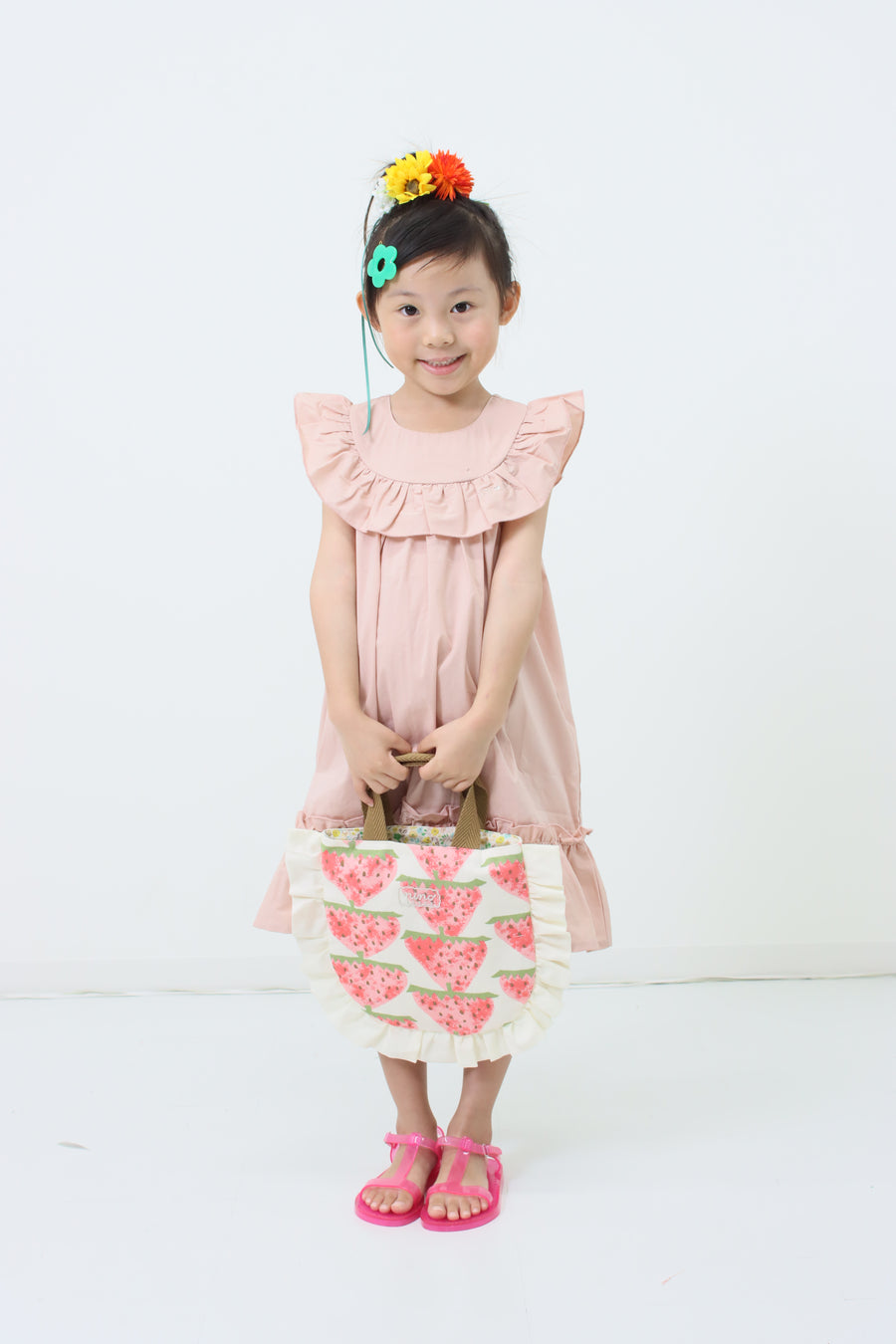 York frill cat embroidery dress