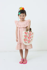 York frill cat embroidery dress