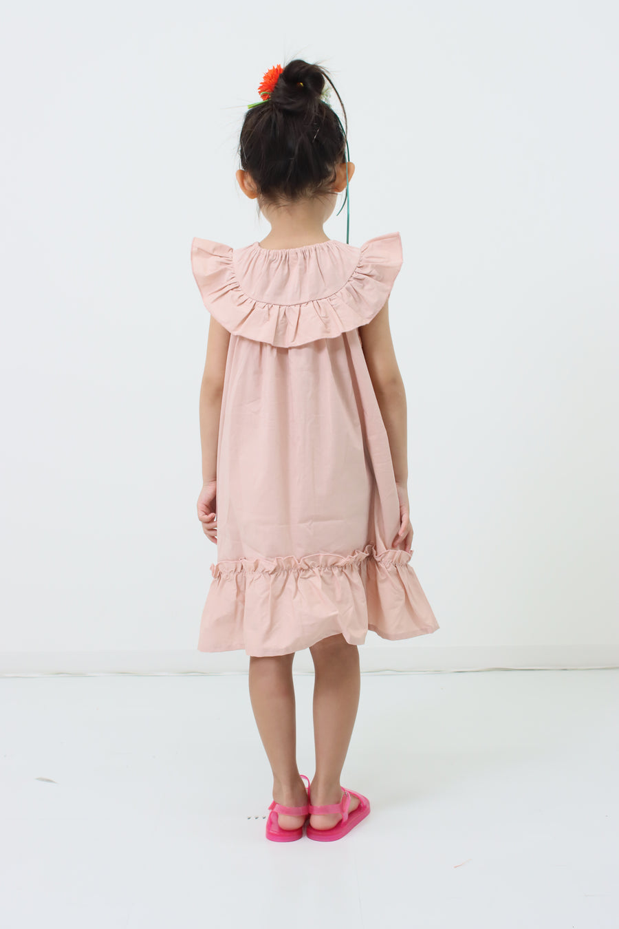 York frill cat embroidery dress