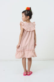 York frill cat embroidery dress