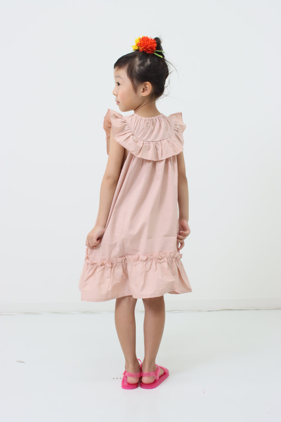 York frill cat embroidery dress