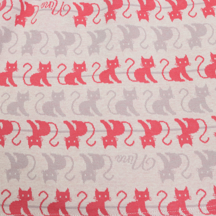 ねこボーダージャガード 2WAYプルオーバー