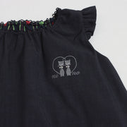 リバーシブルnino刺繍ジャンパースカート