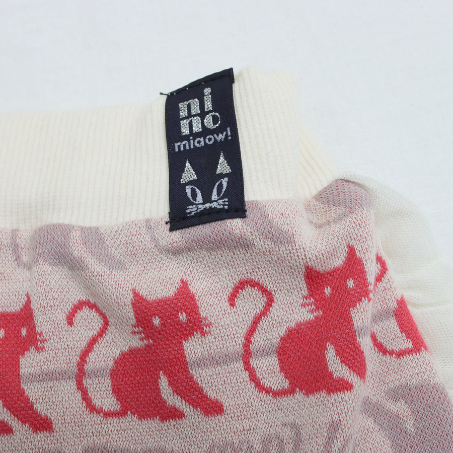 ねこボーダージャガード ショートパンツ