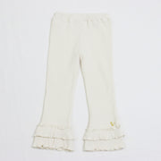 裾フリルカットソーロングパンツ☆大人サイズ